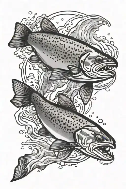 Trout Jumping
