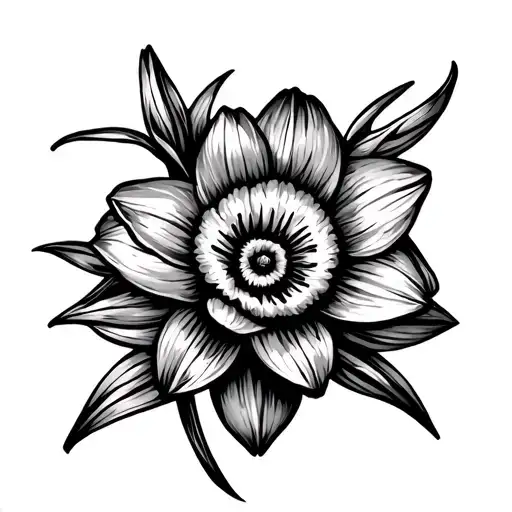 Daffodil Thick Outline