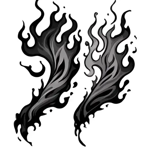 Flames Left Arm Sleeve