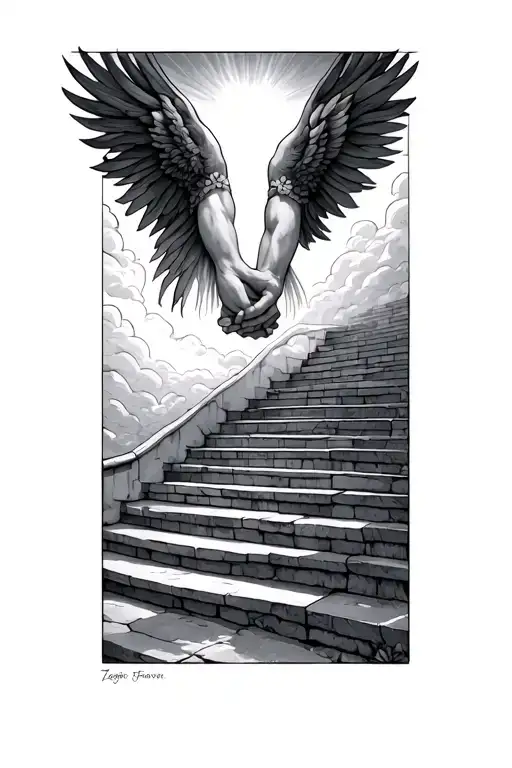Stairway To Heaven Holding Hands