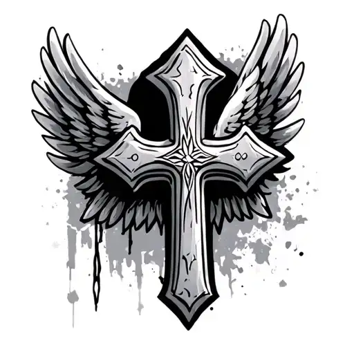 Cross And Wings