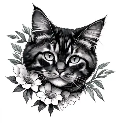 Flowers And Cats