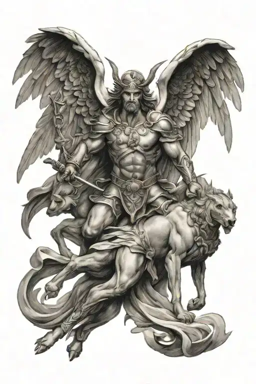 Angelic Battle Scene