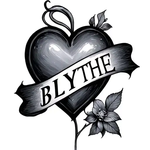 Heart With Blythe Name Inside