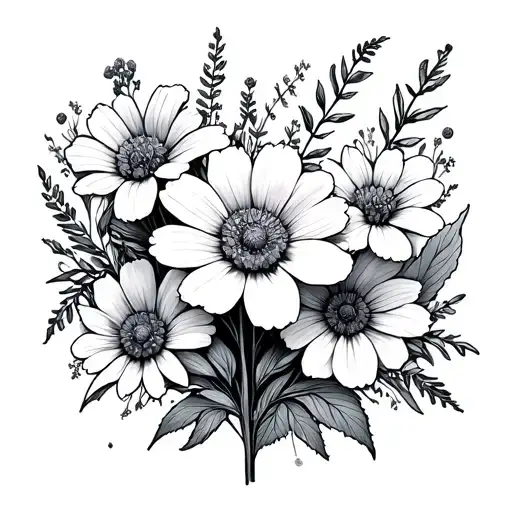 Montana Wildflowers Fine Line