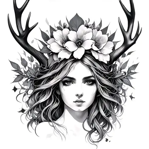 Ametrius Goddess Antlers Flower