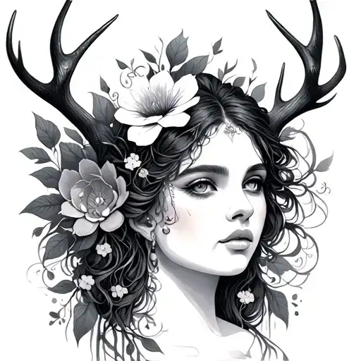 Ametrius Goddess Antlers Flower