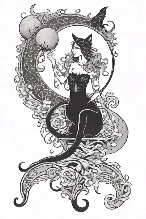 Freya Goddess Moon Phases And Cat