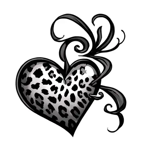Leopard Print Heart