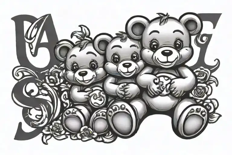Carebear Name Written