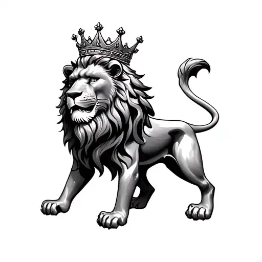 Scottish Lion With A Crown