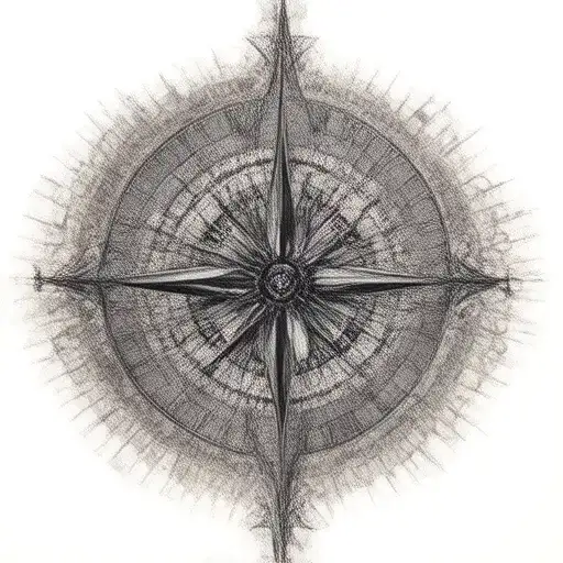 Neo Traditional Compass