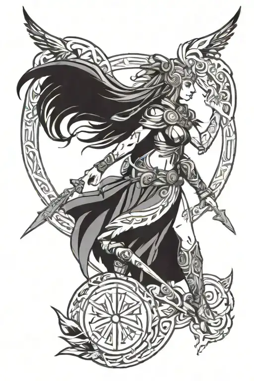 Norse Runes And Freya