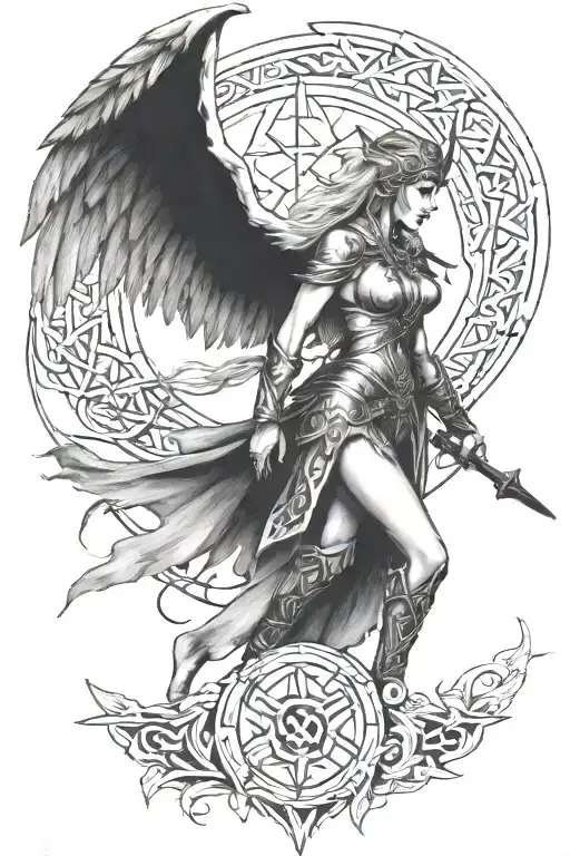 Norse Runes And Freya