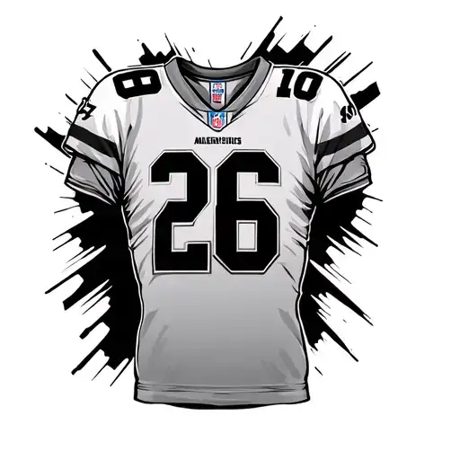 Football Jersey With Number 26