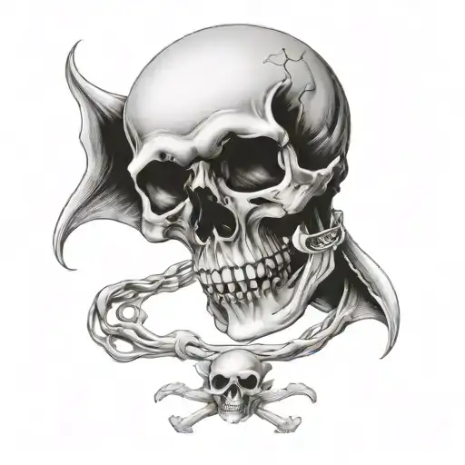 Memento Mori Skull Cancer Free
