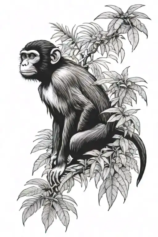 Monkey And Jungle Rainforest