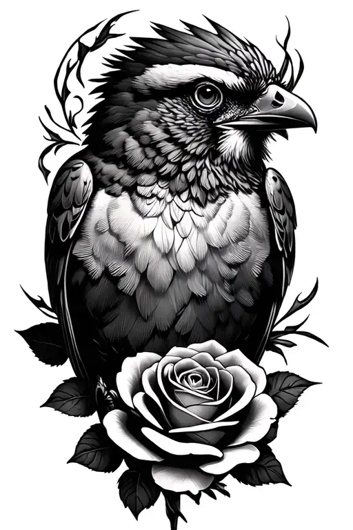 Bird And Rose