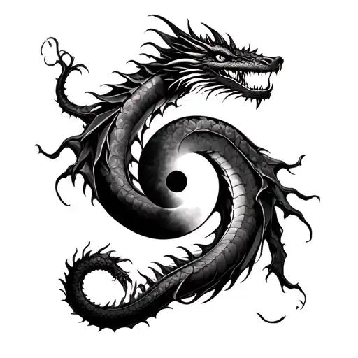 Dragon Waiting As Yin Yang Inside The Cgbl Are You Are Letters Like Hidden Inside The