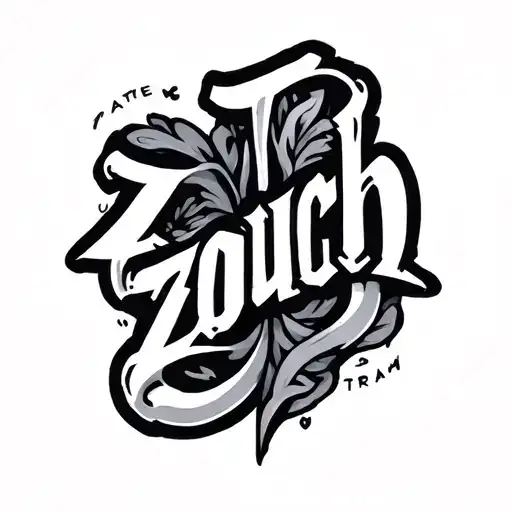 An Arm With The Zouch Text