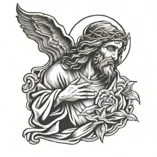 Jesus Tattoo For Arm