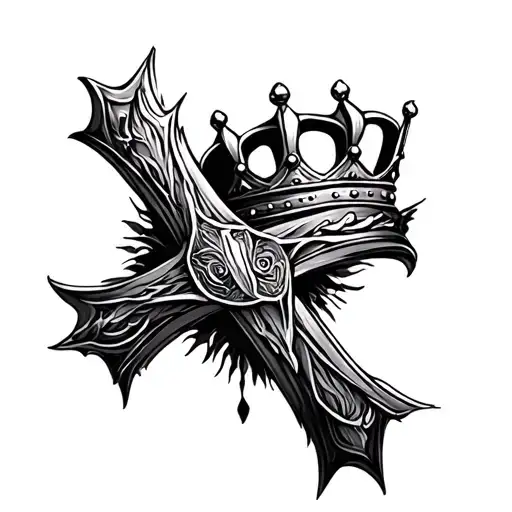 Cross With Crown