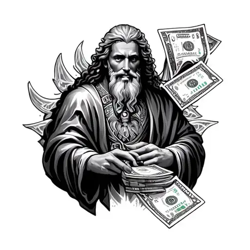 Money Casino God Holding