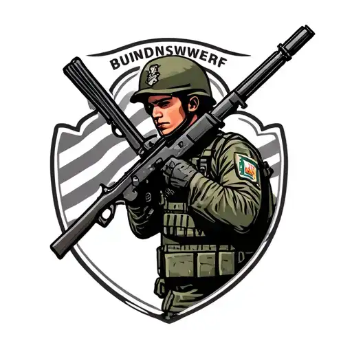 Bundeswehr Hunter Troops Patriotic Homeland Protection Main Sergeant