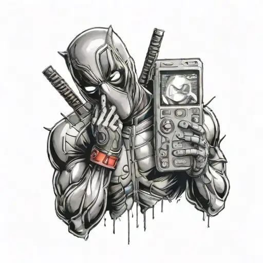 Deadpool Lising To Slipknot On Walkman