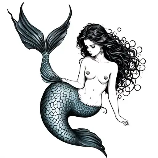 Topless Mermaid
