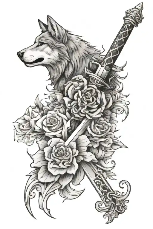 Sword Flower Wolf