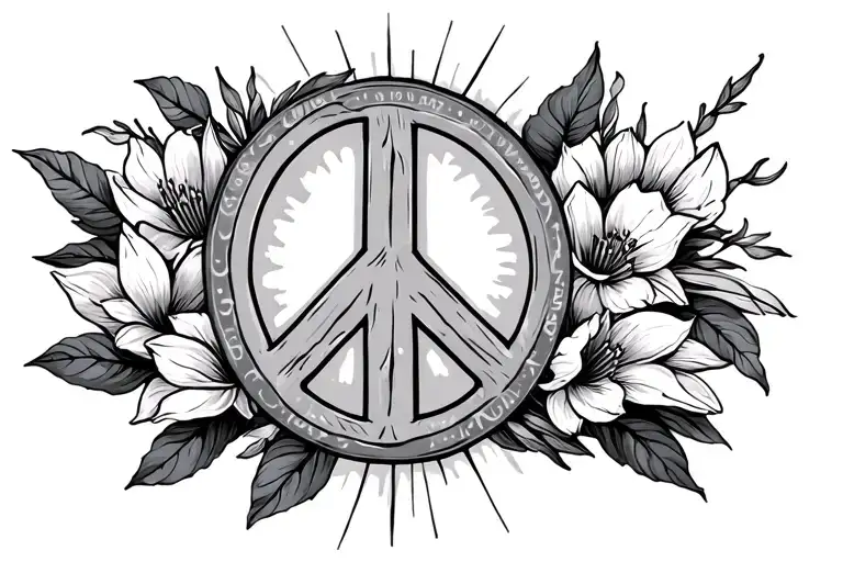 Peace Sign And Everlasting Life