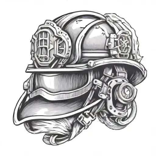 Feminine Firefighter Helmet
