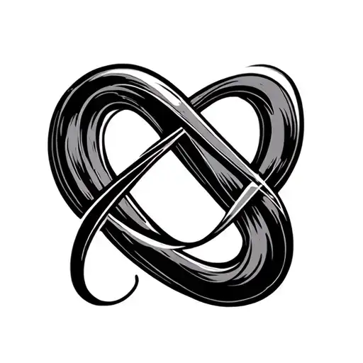 Infinity Logo With Girls Names Written