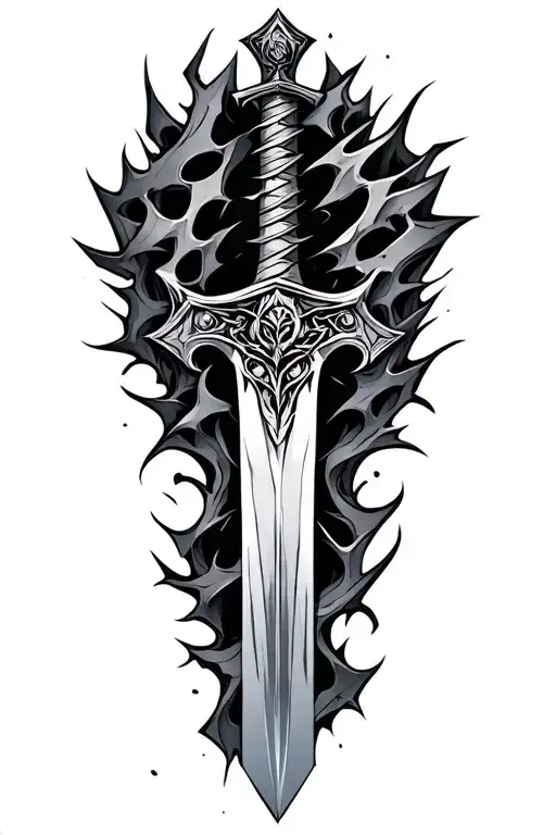 Intricate Shattered Sword
