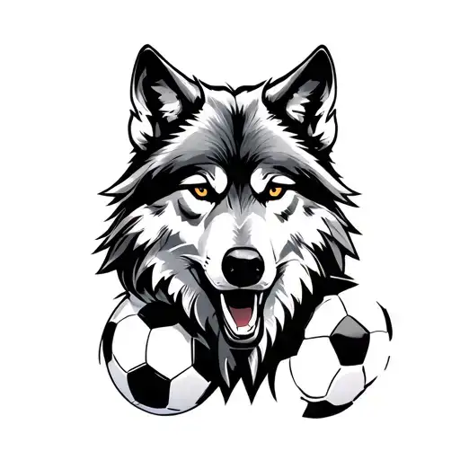Wolf And Soccer