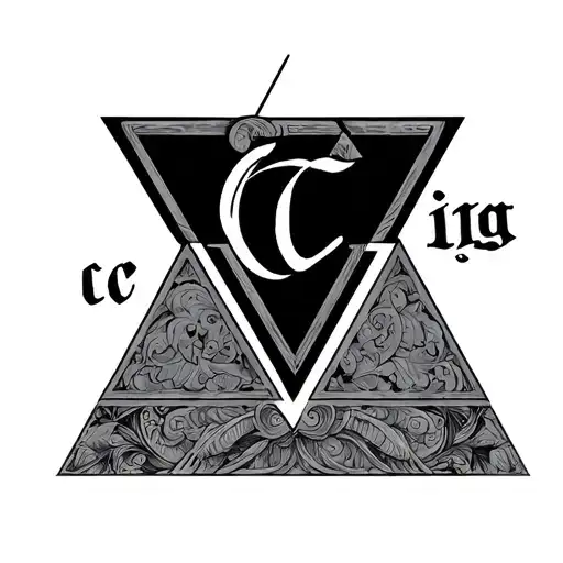 Triangle Made With Initials C I G
