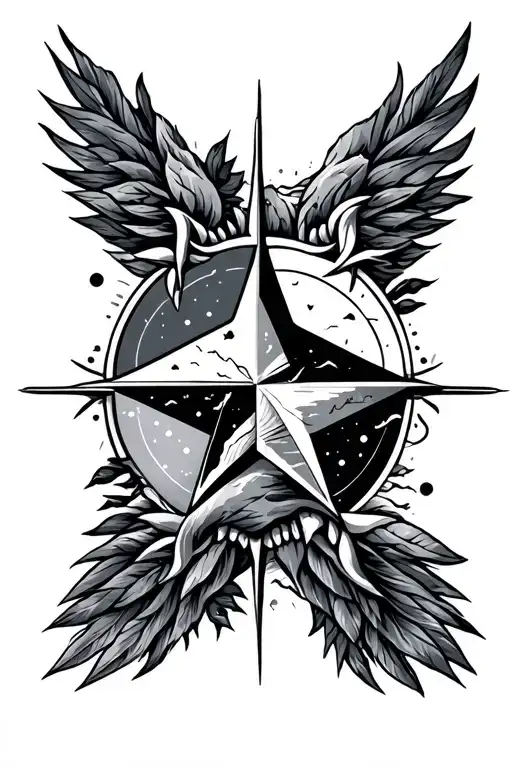 Mountains Travel Nautical Star