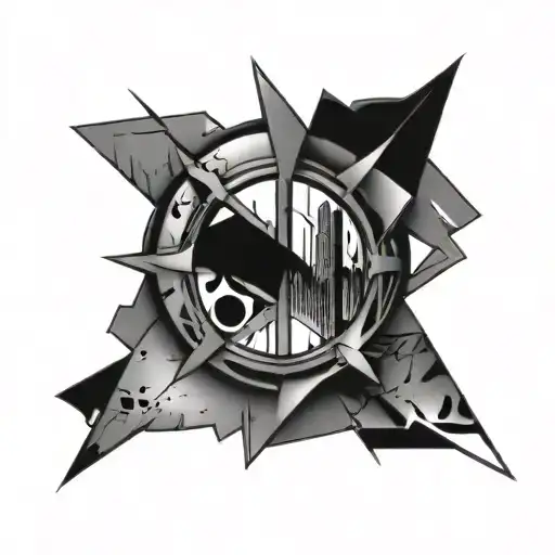 Punched Broken Mirror