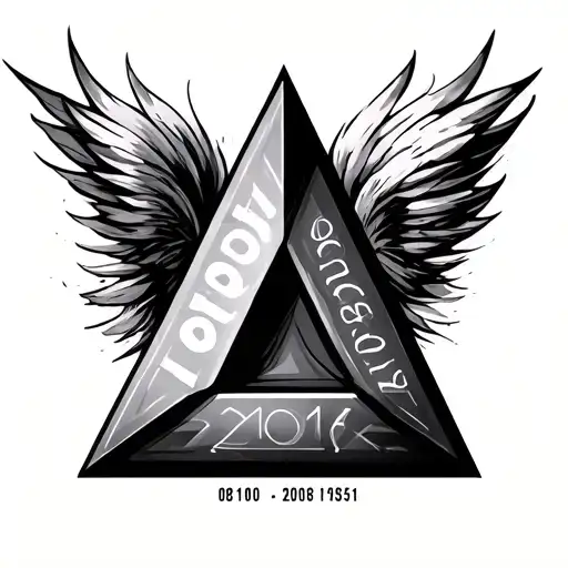 Triangle Made With Numbers 08101947 31081951 And 20101981
