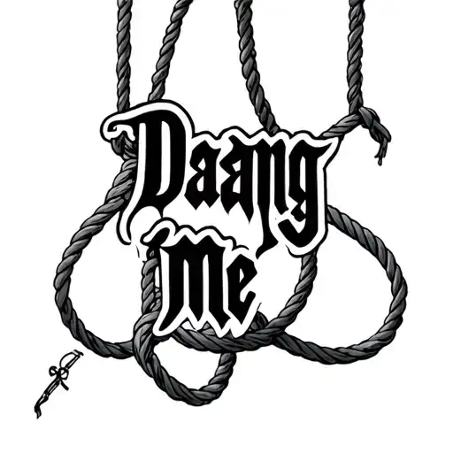 Noose That Says Dang Me