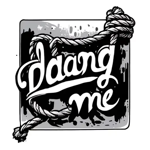 Noose That Says Dang Me