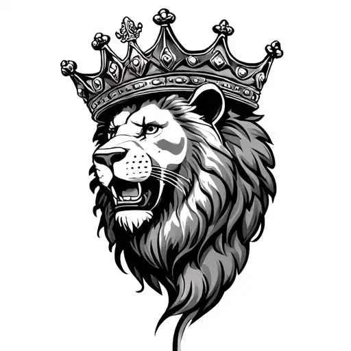 Lion With A Detroit Crown