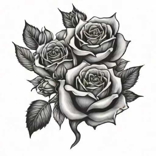 Cards And Roses Blooming