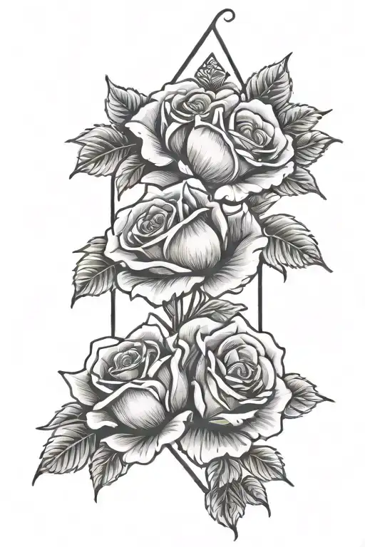 Cards And Roses Blooming