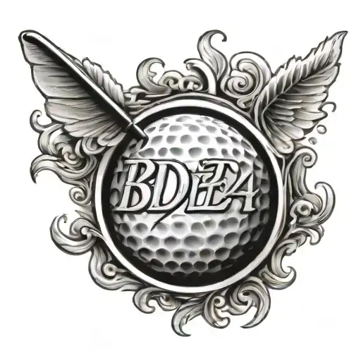 Bde 2024 Text With Golf Ball