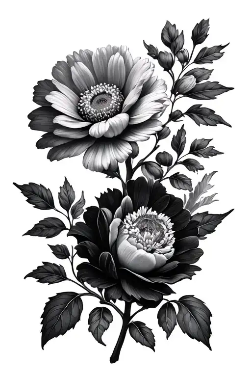 October Flower With Rex In Stem April Flower With Millie In Stem May Flower With Yelena In Stem