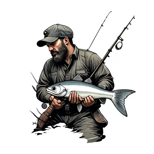 Fishing Hunting Outdoors Mechanic Working