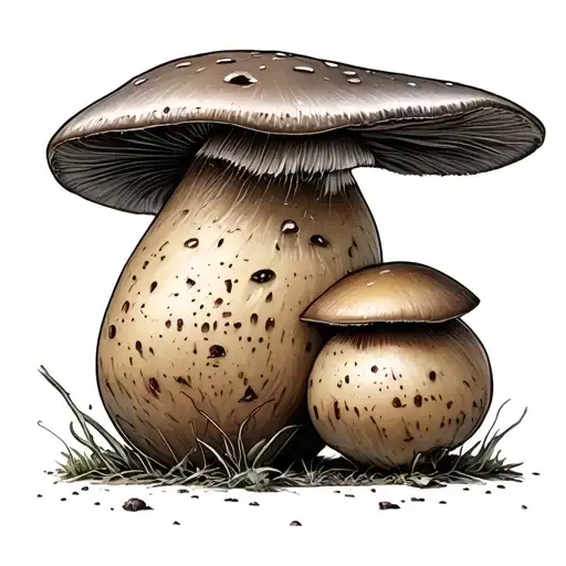 Potato And Mushroom Cute