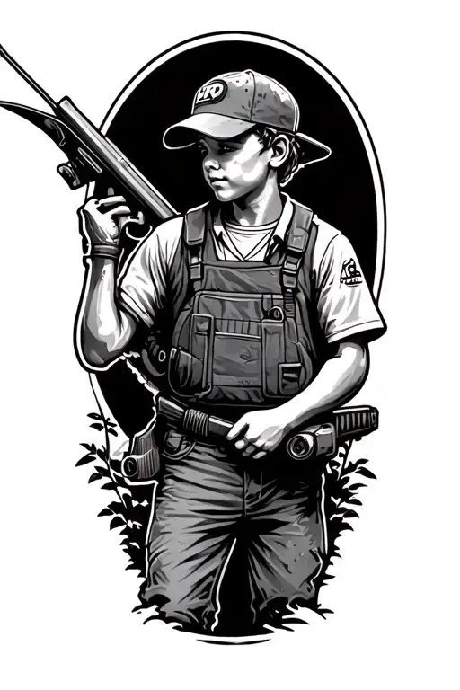 Mechanic Outdoors Hunting Fishing Kids